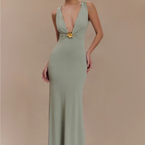 Meshki Dresses & Skirts - Elegant Sage Green Gown